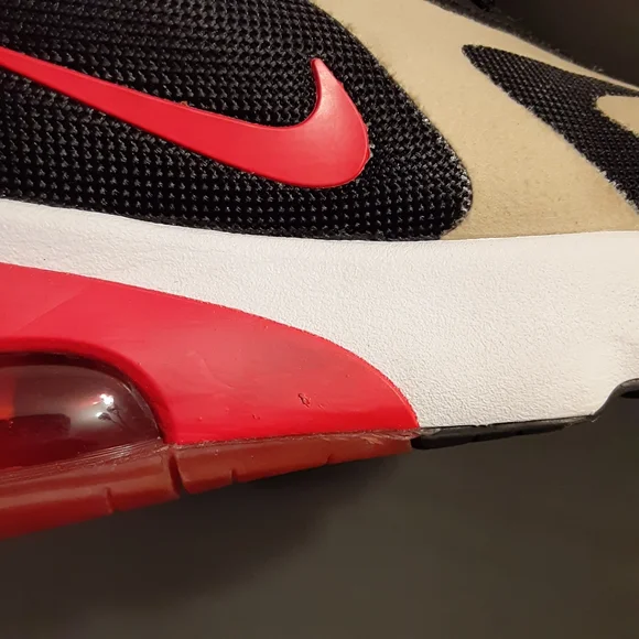 - NIKE AIR MAX 200 2019 TEAM GOLD UNIVERSITY RED BLACK AQ2568-700 MENS SIZ… - Picture 14 of 15